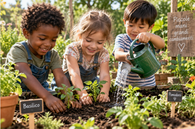 bambini en jardin